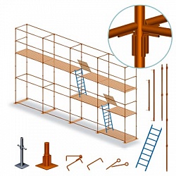 Для штыревых лесов