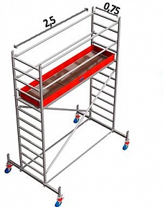 Рабочая площадка 2.5х0.75