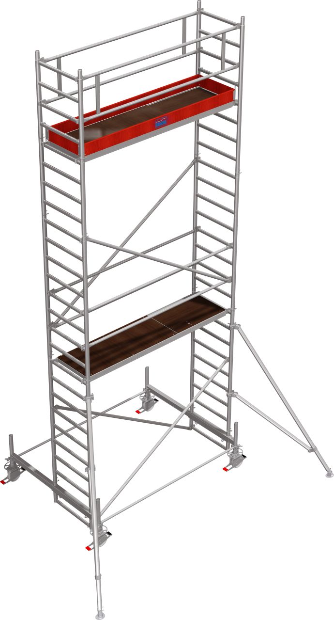 Дополнительное изображение STABILO 100-2,5 Передвижные подмости,рабочая высота 7,3 м, размер площадки (2.5x0.75 м)