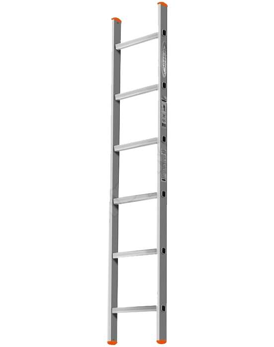 Дополнительное изображение Эйфель односекционная алюминиевая лестница Гранит(6 ступеней)