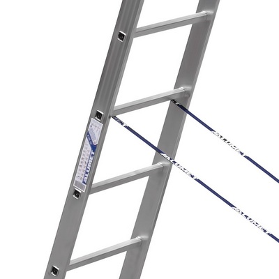 Дополнительное изображение Алюмет (Alumet) двусекционная лестница алюминиевая стандарт (16 ступеней)