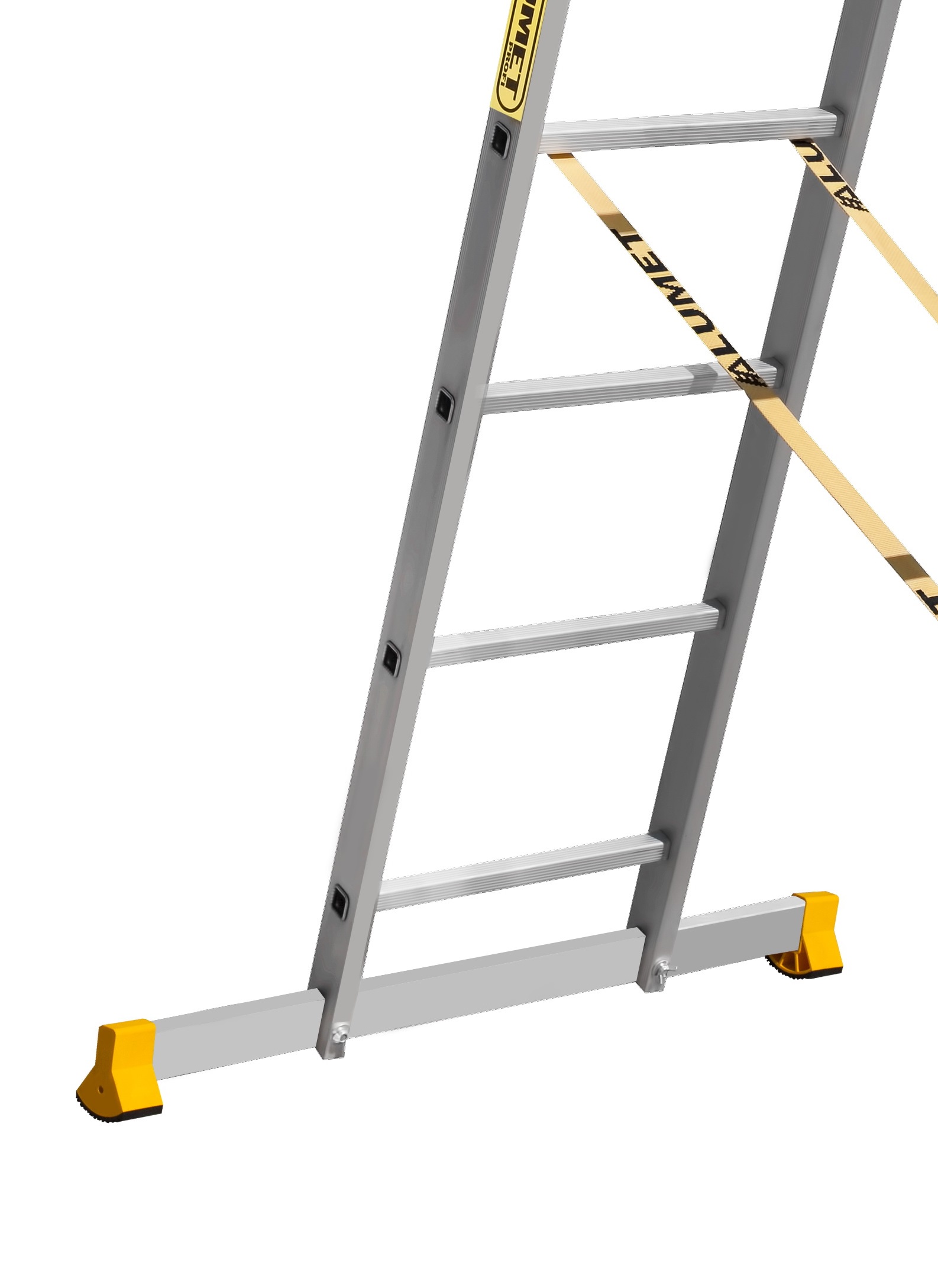Дополнительное изображение Лестница Алюмет (Alumet) алюминиевая трехсекционная профессионал (12 ступеней)