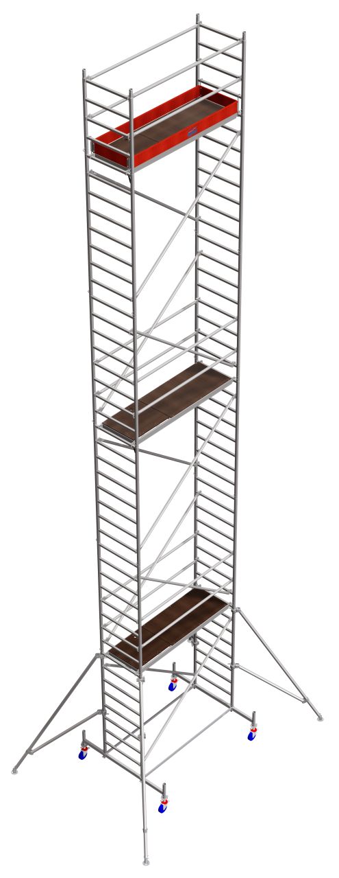 Дополнительное изображение Вышка-тура STABILO серия 10 рабочая высота 12,3 м, размер площадки (2.0x0.75 м)