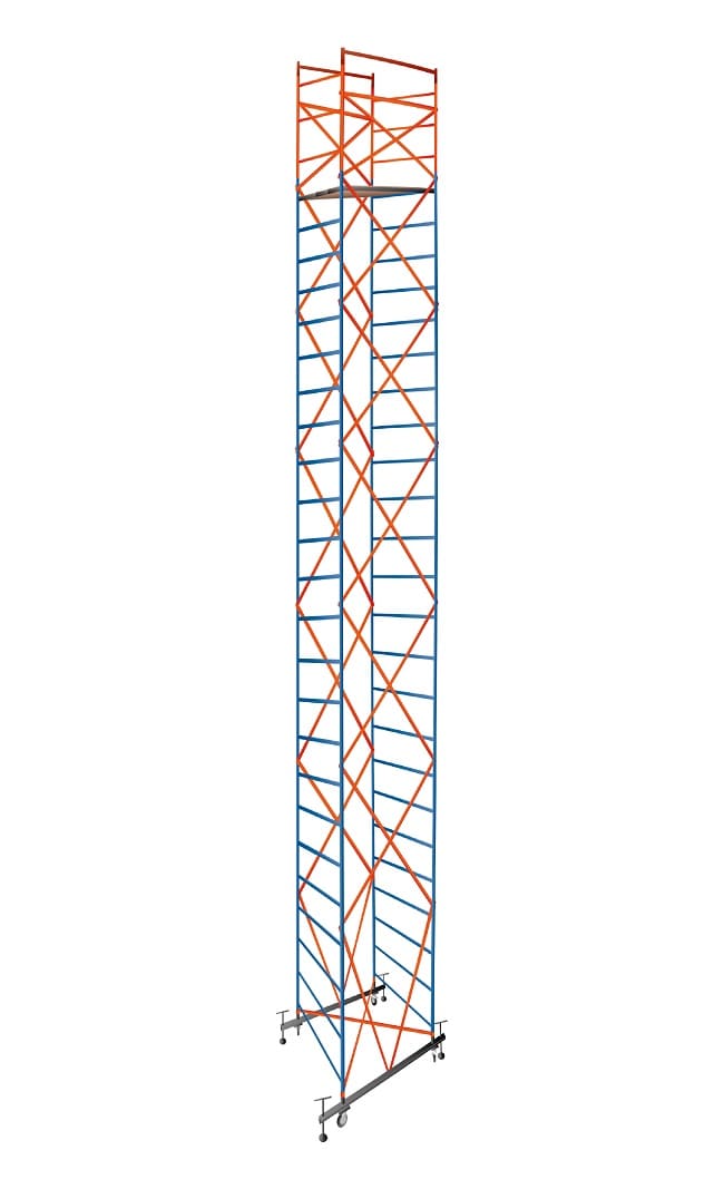 Дополнительное изображение Вышка тура ДИРС-5 рабочая высота 11,1 м, базовый блок + 1 секция промежуточная