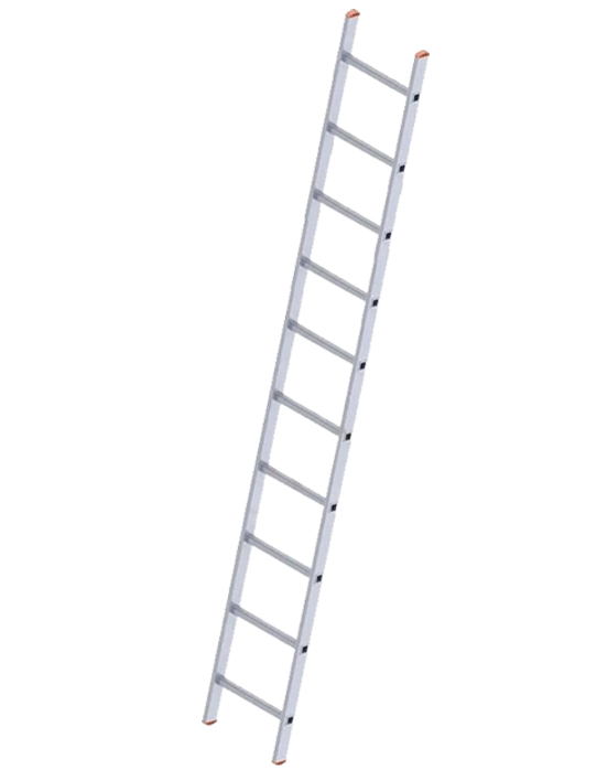 Дополнительное изображение Sarayli-m односекционная лестница алюминиевая стандарт (10 ступеней)