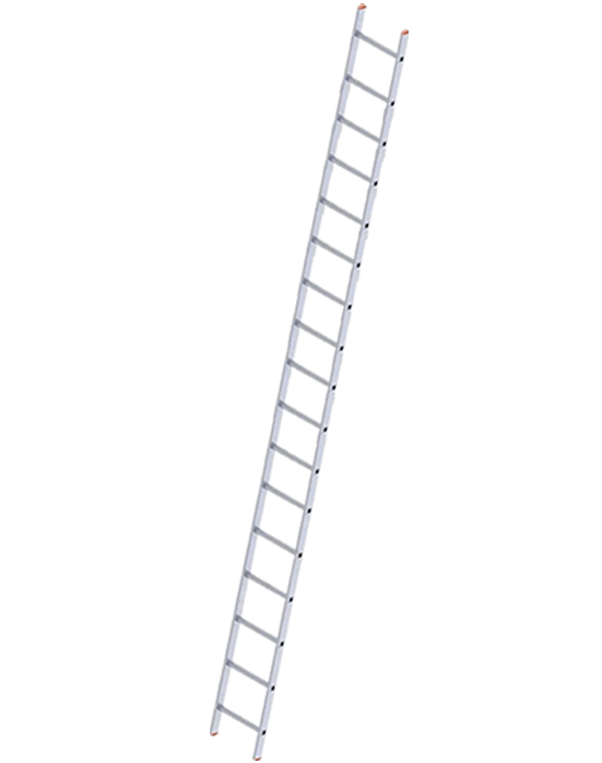 Дополнительное изображение Sarayli-m односекционная лестница алюминиевая стандарт (17 ступеней)