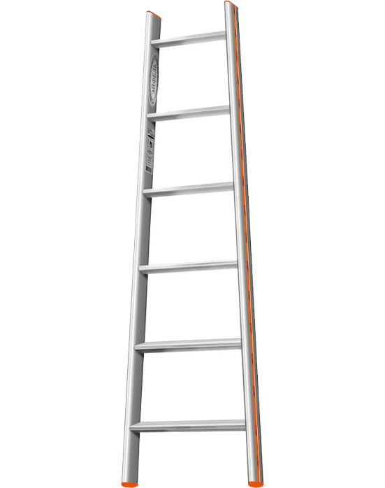 Дополнительное изображение Эйфель односекционная алюминиевая лестница Комфорт-Профи-Пирамида (6 ступеней)