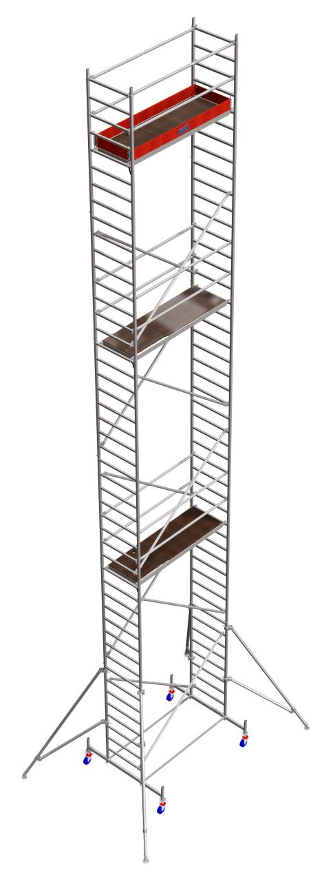 Дополнительное изображение Вышка-тура STABILO серия 10 рабочая высота 13,3 м, размер площадки (2.0x0.75 м)