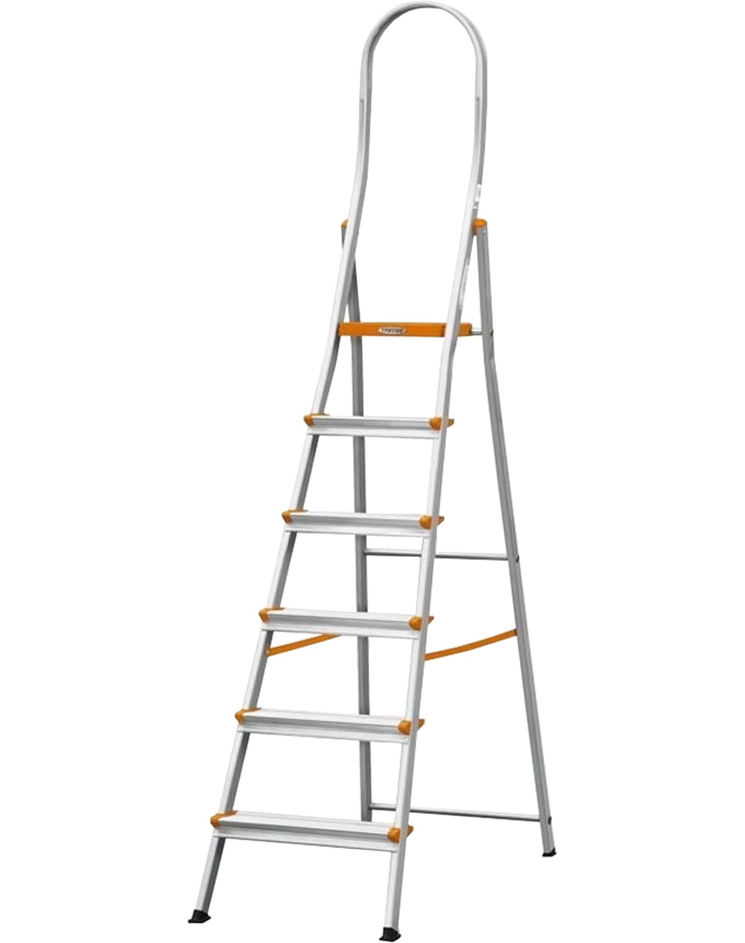 Дополнительное изображение Эйфель алюминиевая стремянка односторонняя с высоким поручнем (6 ступени)