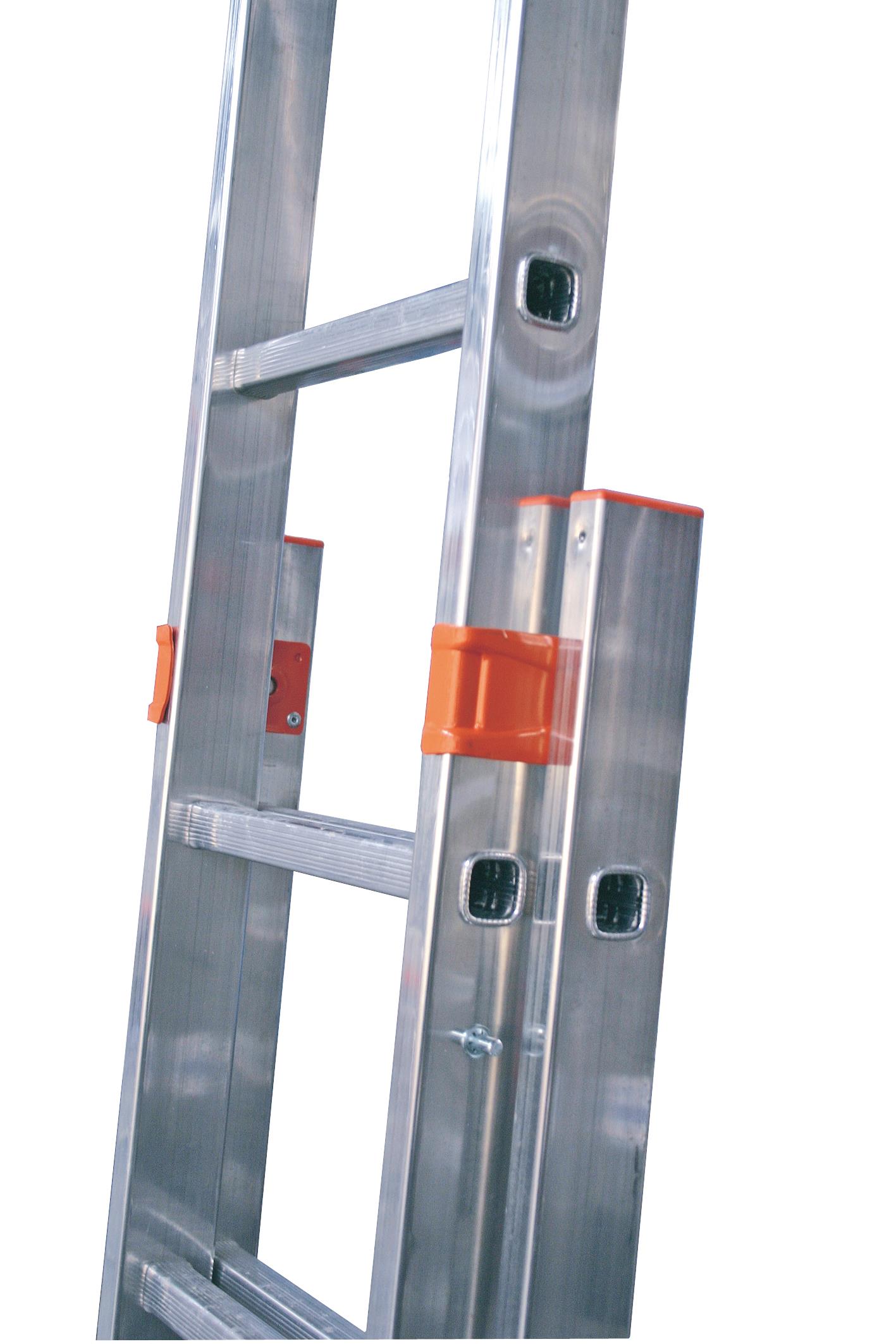Дополнительное изображение Krause Fabilo лестница алюминиевая двухсторонняя (2х18 ступеней)
