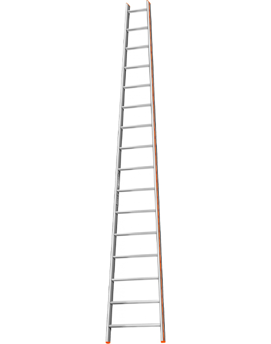 Дополнительное изображение Эйфель односекционная алюминиевая лестница Комфорт-Профи-Пирамида (16 ступеней)