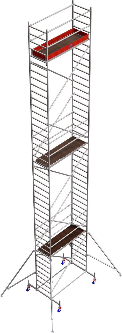 Дополнительное изображение Вышка-тура STABILO серия 10 рабочая высота 12,3 м, размер площадки (2.5х0.75 м)