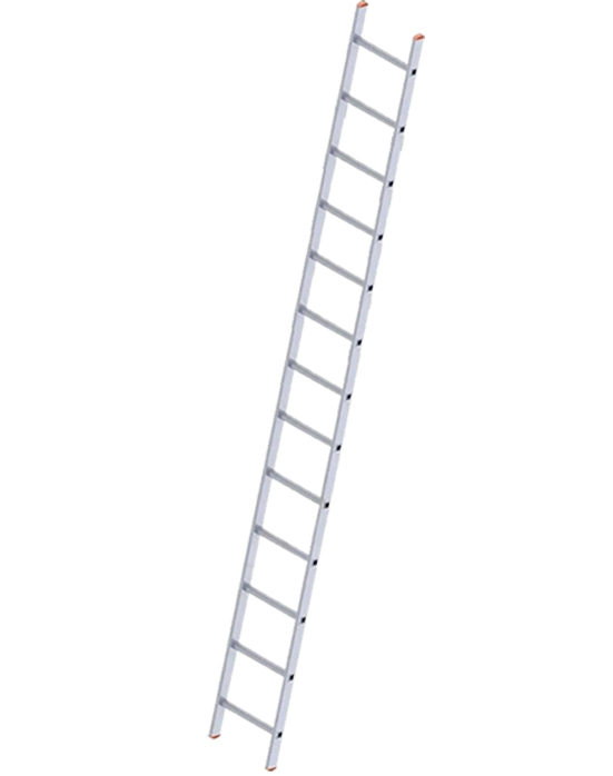 Дополнительное изображение Sarayli-m односекционная лестница алюминиевая усиленная (13 ступеней)
