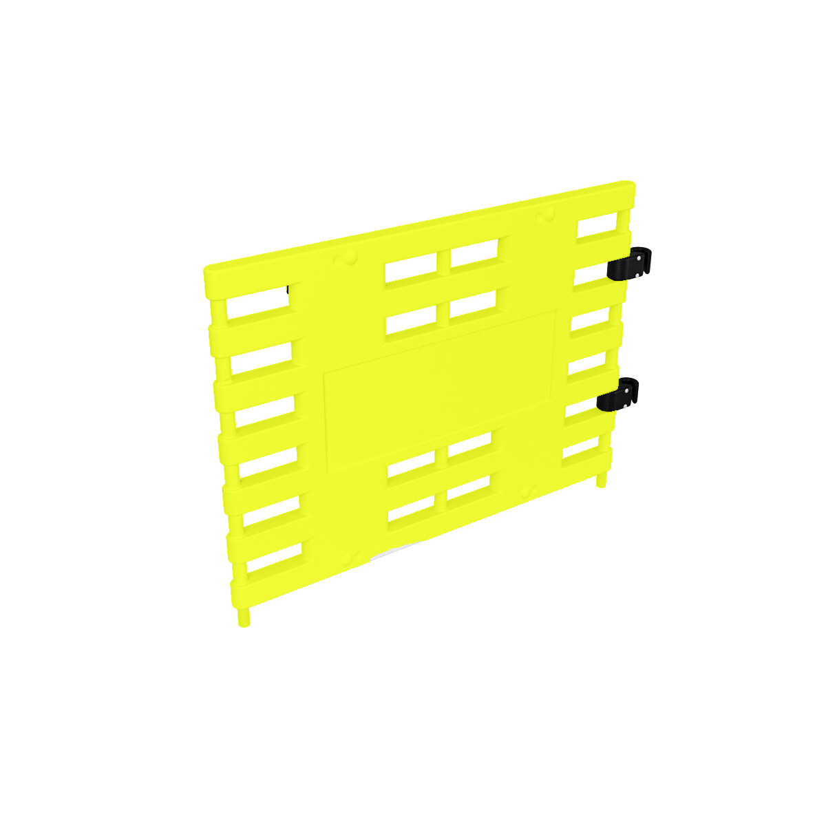 Ограждение барьерное желтое пластиковое (с коннекторами)