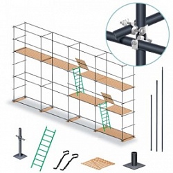 Хомутовые оцинкованные леса